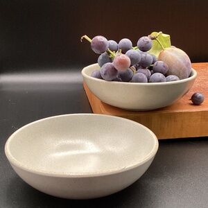 Vtg Heath Ceramic Set of Two Berry Fruit Dessert Bowl from Iconic Coupe line #1